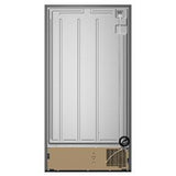 36" Wide Side-By-Side Refrigerator - 25 Cubic Feet - Gray