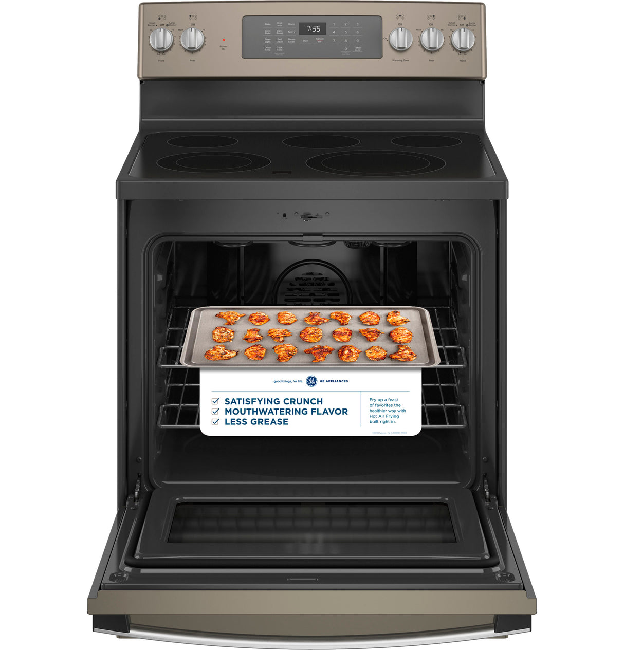 GE(R) 30" Free-Standing Electric Convection Range with No Preheat Air Fry - (JB735EPES)