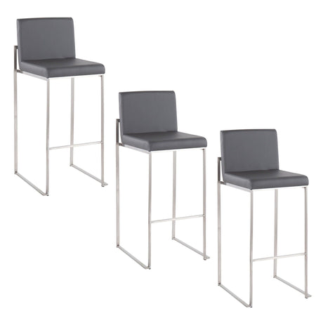 Fuji - High Back Upholstered Barstool Set