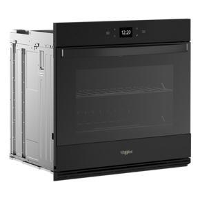 43 Cubic Feet Single Wall Oven With Air Fry When Connected - Black