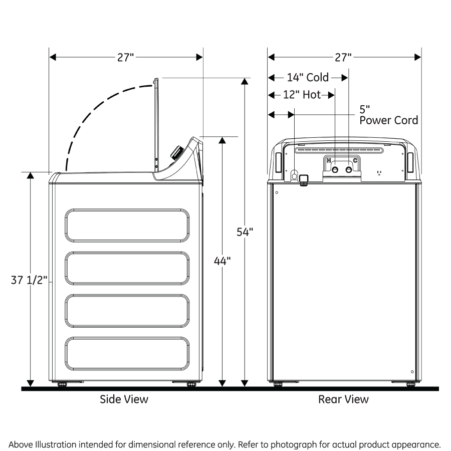 Hotpoint(R) 3.8 cu. ft. Capacity Washer with Stainless Steel Basket - (HTW240ASKWS)