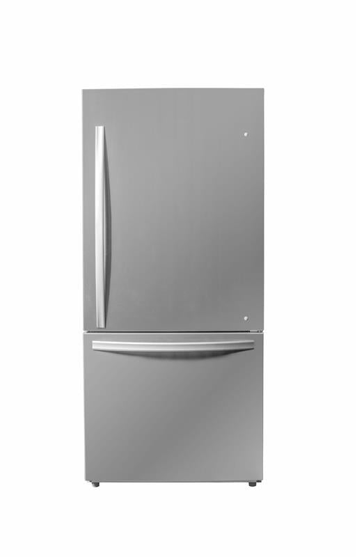 Danby Designer 18.7 cu. ft. Apartment Fridge Bottom Mount in Stainless Steel - (DBM187E1SSDB)