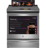 GE Profile(TM) 30" Smart Slide-In Front-Control Induction Fingerprint Resistant Range with In Oven Camera - (PHS93XYPFS)