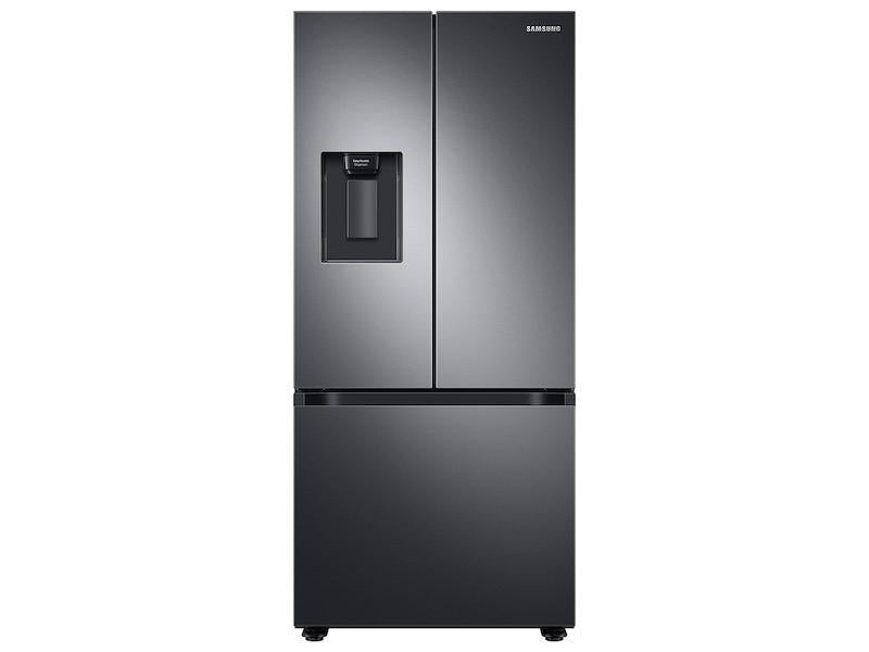 22 cu. ft. Smart 3-Door French Door Refrigerator with External Water Dispenser in Fingerprint Resistant Black Stainless Steel - (RF22A4221SG)