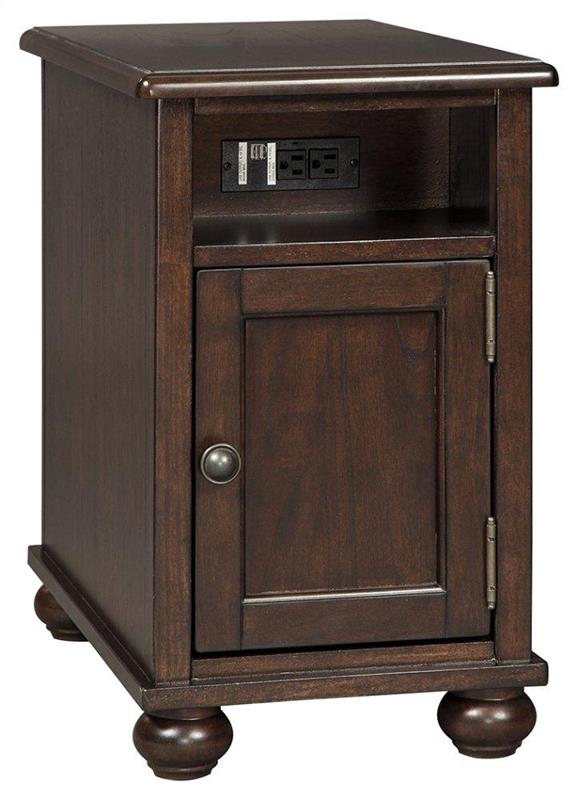 Barilanni Chairside End Table With Usb Ports & Outlets - (T9347)