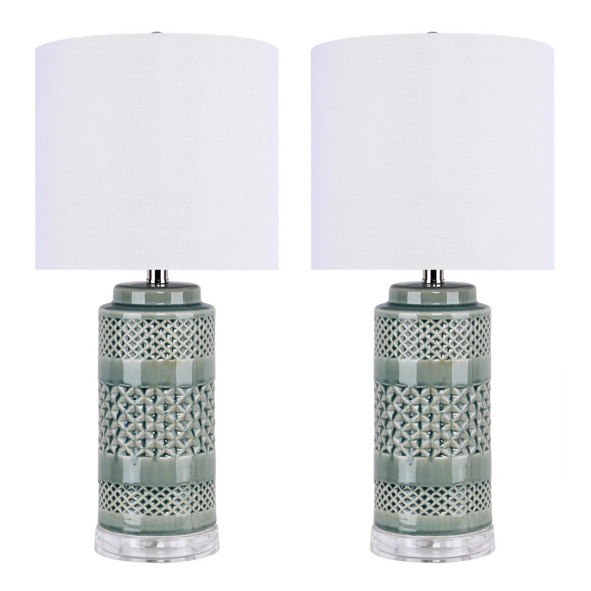 Casa - 21" Ceramic Table Lamp (Set of 2)