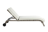 Salena - Patio Sun Lounge - Beige / Gray