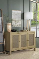 Zamora - Woven Cane Doors Accent Cabinet