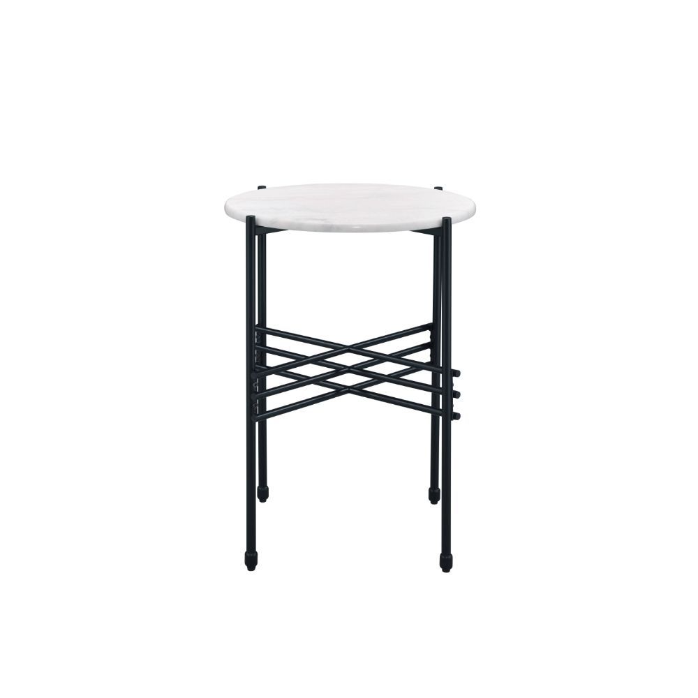 Taigi - Chair & Table - Gray Velvet & Black