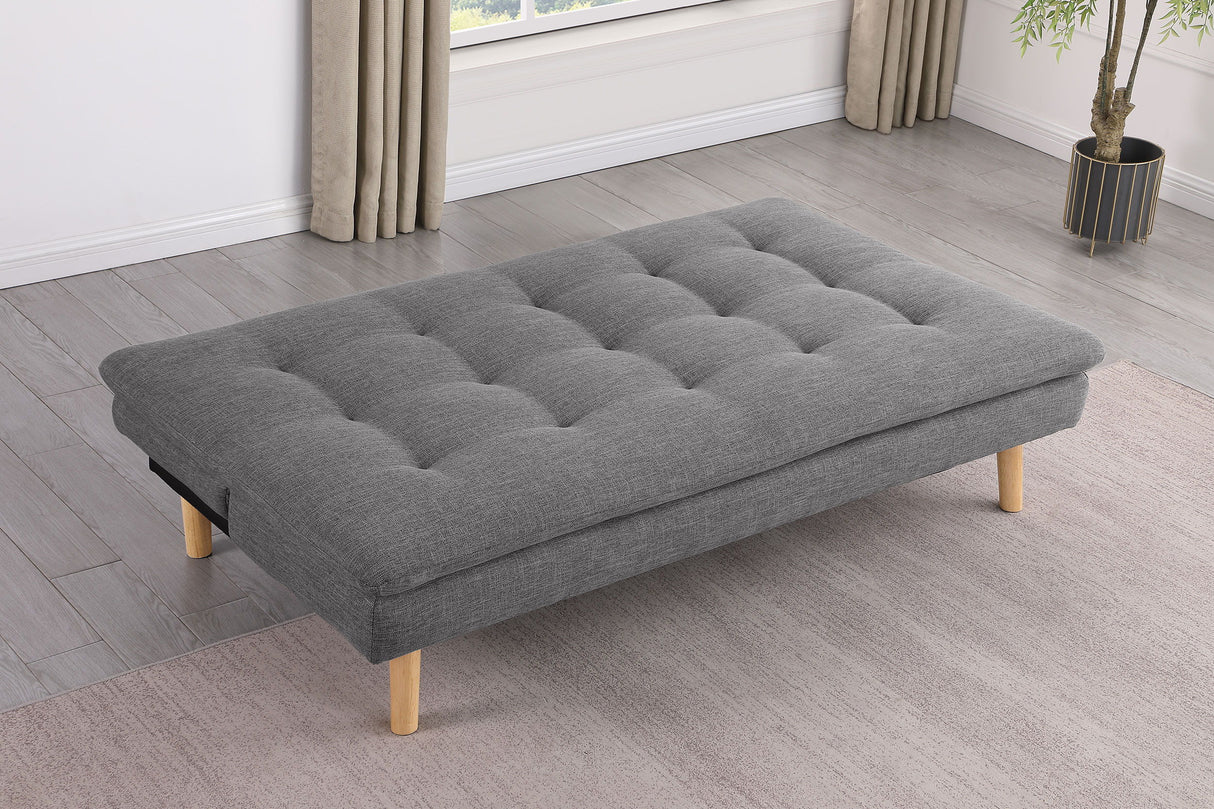 Scout - Upholstered Tufted Convertible Sofa Bed - Gray