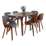 Folia Fabrizzi - 7 Piece Mid Century Modern Dining Set