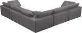 Cozy - Modular Sectional Cloud - Grey - Fabric - Modern & Contemporary