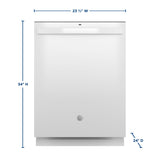 GE(R) ENERGY STAR(R) Top Control with Stainless Steel Interior Dishwasher with Sanitize Cycle - (GDT670SGVWW)