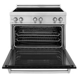 ZLINE 36" 4.6 cu. ft. Induction Range with a 5 Element Stove and Electric Oven in Stainless Steel (RAIND-36) [Color: Black Matte] - (RAINDBLM36)