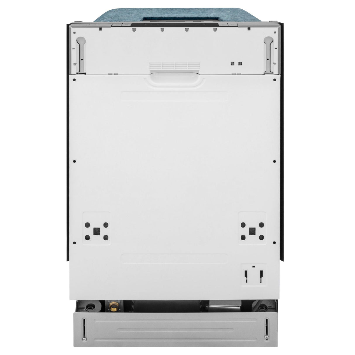 ZLINE 18 in. Compact Panel Ready Top Control Dishwasher with Stainless Steel Tub, 54dBa (DW7714-18) - (DW771418)