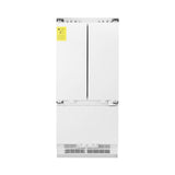 ZLINE 36" 19.6 cu. Ft. Panel Ready Built-In 3-Door French Door Refrigerator with Internal Water and Ice Dispenser (RBIV-36) - (RBIV36)