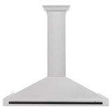 ZLINE 48 in. Autograph Edition Convertible Fingerprint Resistant DuraSnow' Stainless Steel Range Hood with Champagne Bronze Handle (KB4SNZ-48-CB) [Color: Matte Black Accents] - (KB4SNZ48MB)