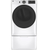 GE(R) ENERGY STAR(R) 7.8 cu. ft. Capacity Smart Front Load Electric Dryer with Sanitize Cycle - (GFD55ESSNWW)