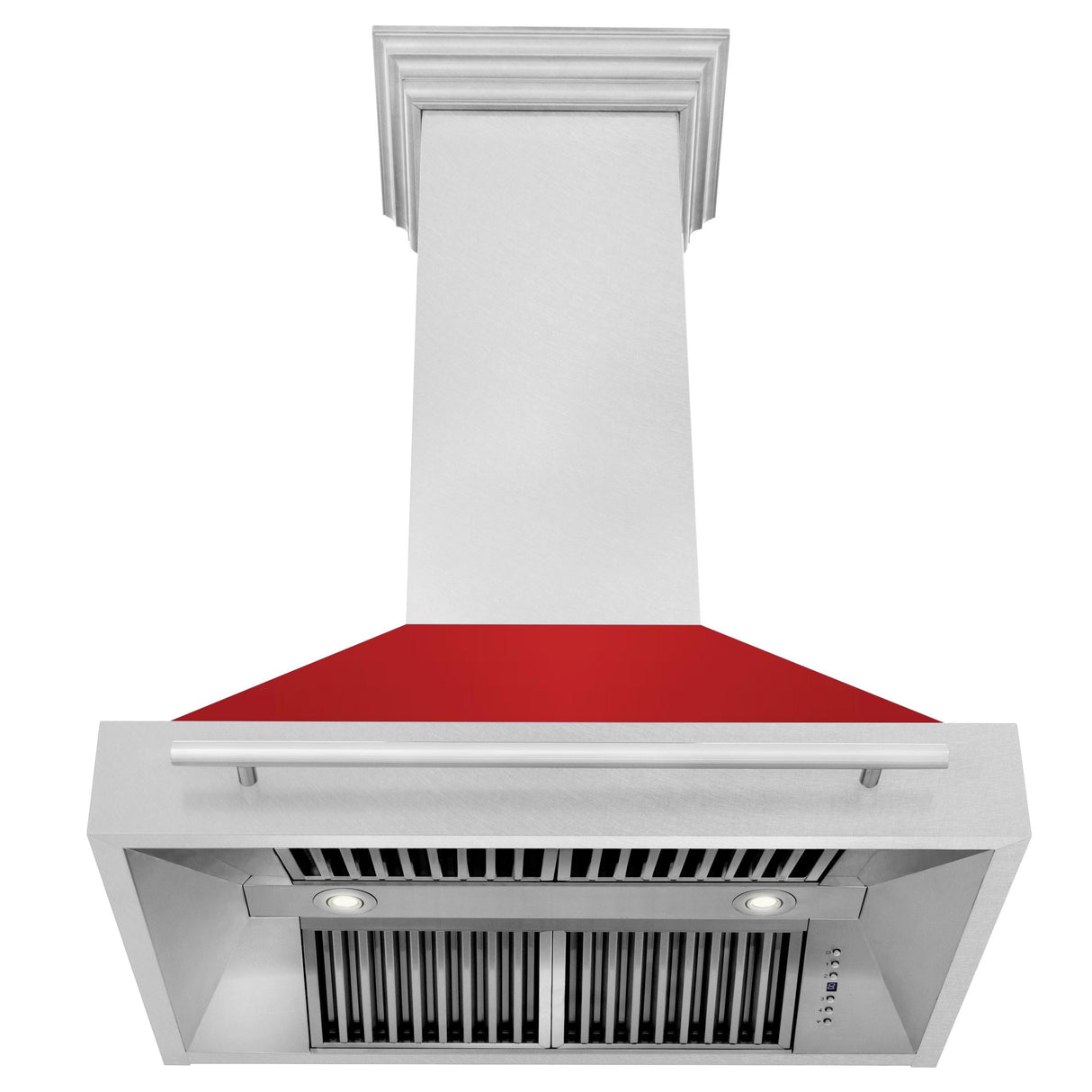 ZLINE 36 in. DuraSnow Stainless Steel Range Hood with DuraSnow Shell (8654SNX-36) [Color: Red Gloss] - (8654SNXRG36)