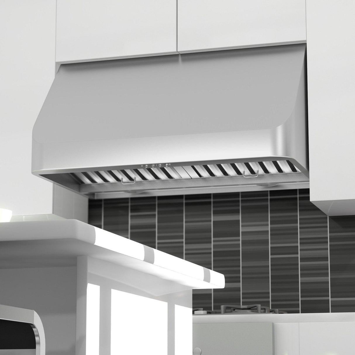 ZLINE Under Cabinet Range Hood in Stainless Steel with Recirculating Options (520) - (52036)