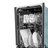 ZLINE 18 in. Compact Top Control Dishwasher with Stainless Steel Tub and Modern Style Handle, 52 dBa (DW-18) [Color: DuraSnow Stainless Steel] - (DWSN18)