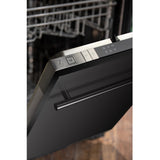 ZLINE 18 in. Compact Top Control Dishwasher with Stainless Steel Tub and Modern Style Handle, 52 dBa (DW-18) [Color: Black Stainless] - (DWBSH18)