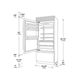 36" SOFIA PRO FRIDGE - LEFT HINGE - (F7PBM36S1L)