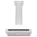 ZLINE 30 in. Autograph Edition Convertible Stainless Steel Range Hood with White Matte Shell [Color: Matte Black] - (KB4STZWM30MB)