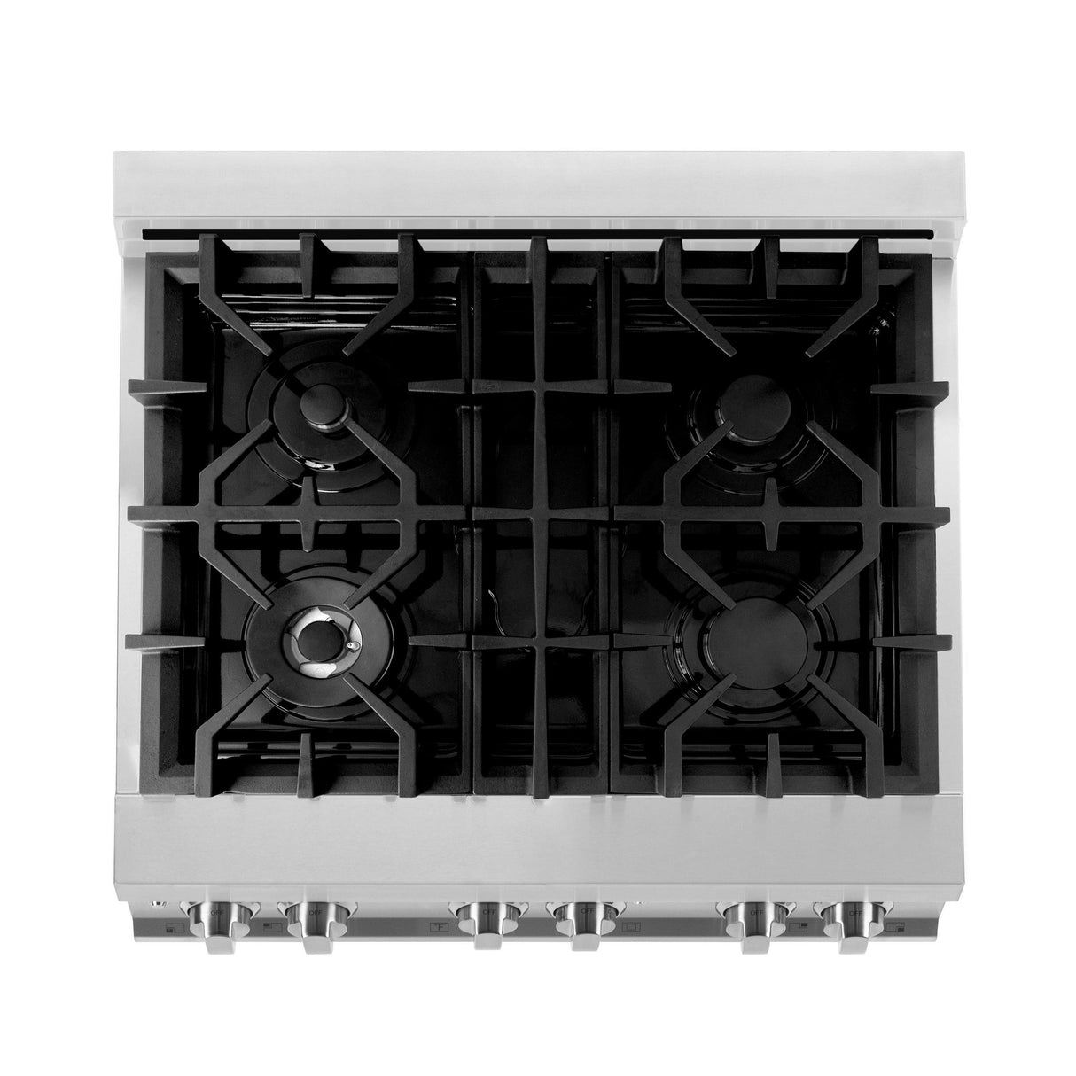 ZLINE 30 in. Dual Fuel Range with Gas Stove and Electric Oven in Stainless Steel (RA30) [Color: Black Matte] - (RABLM30)