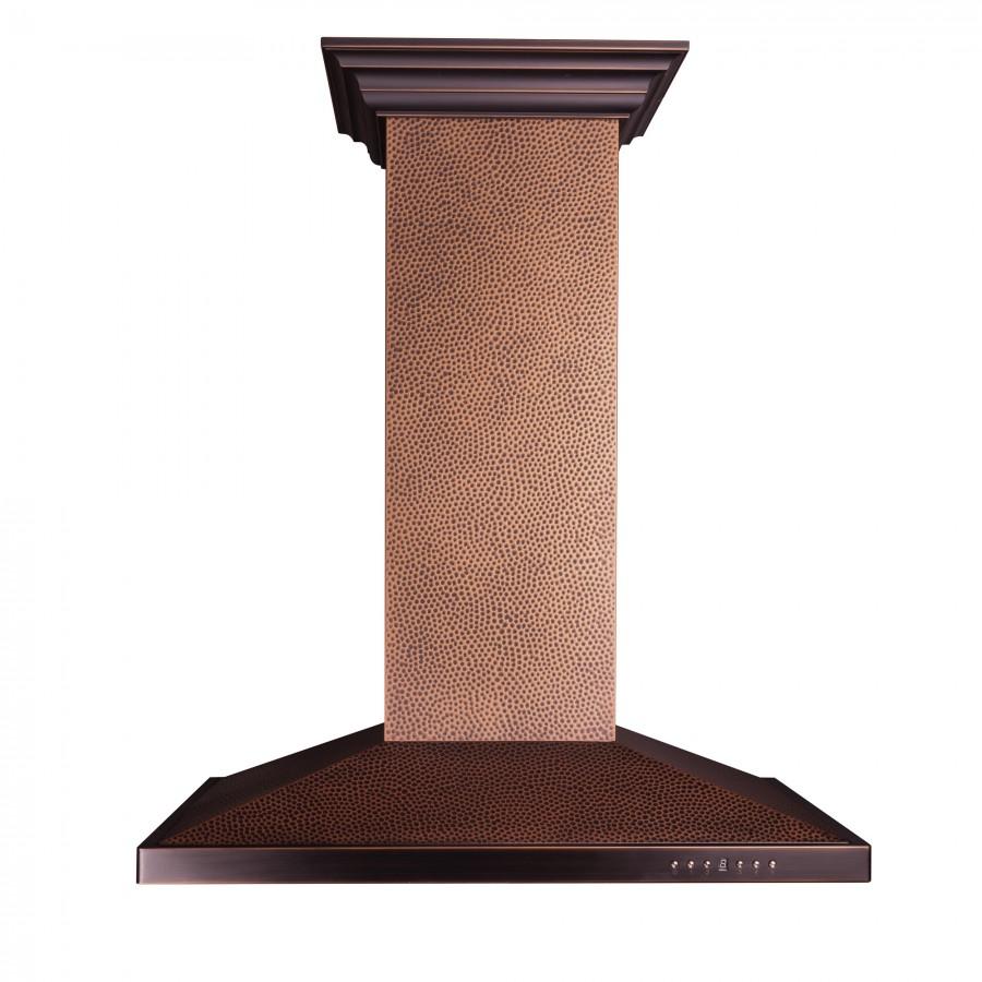 ZLINE Designer Series Hand Hammered Copper Island Mount Range Hood (8GL2Hi) - (8GL2HI30)