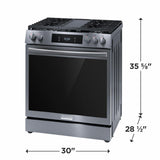 Frigidaire Gallery 30" Front Control Gas Range with Total Convection - (GCFG3060BD)