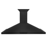 ZLINE Ducted Vent Wall Mount Range Hood in Black Stainless Steel with Built-in ZLINE CrownSound Bluetooth Speakers (BSKBNCRN-BT) - (BSKBNCRNBT36)