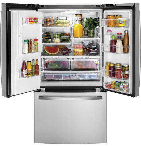 GE(R) ENERGY STAR(R) 25.7 Cu. Ft. Fingerprint Resistant French-Door Refrigerator - (GFE26JYMFS)