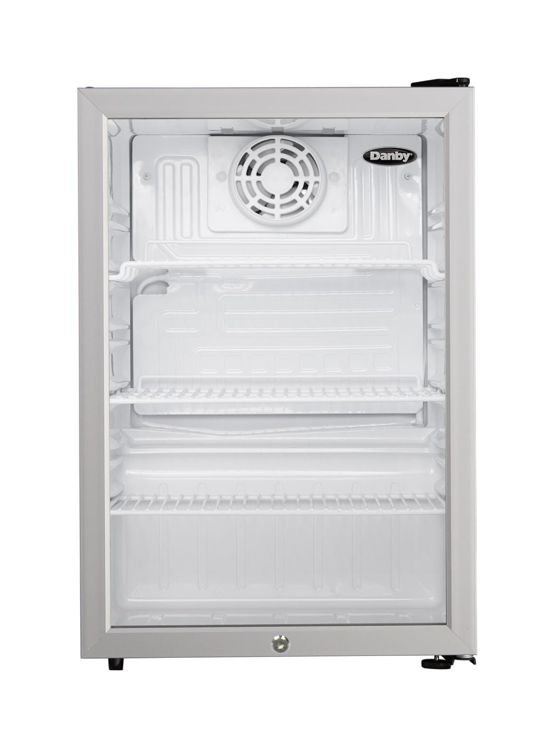 Danby 2.6 cu. ft. Compact Glass Door Fridge in Platinum - (DAG026A2BDB)