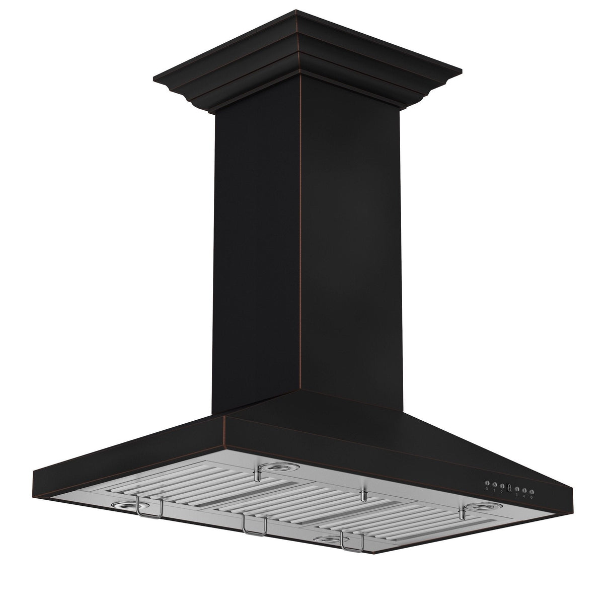 ZLINE 36 in. Designer Series Oil-Rubbed Bronze Island Mount Range Hood (8KL3iB-36) - (8KL3IB36)