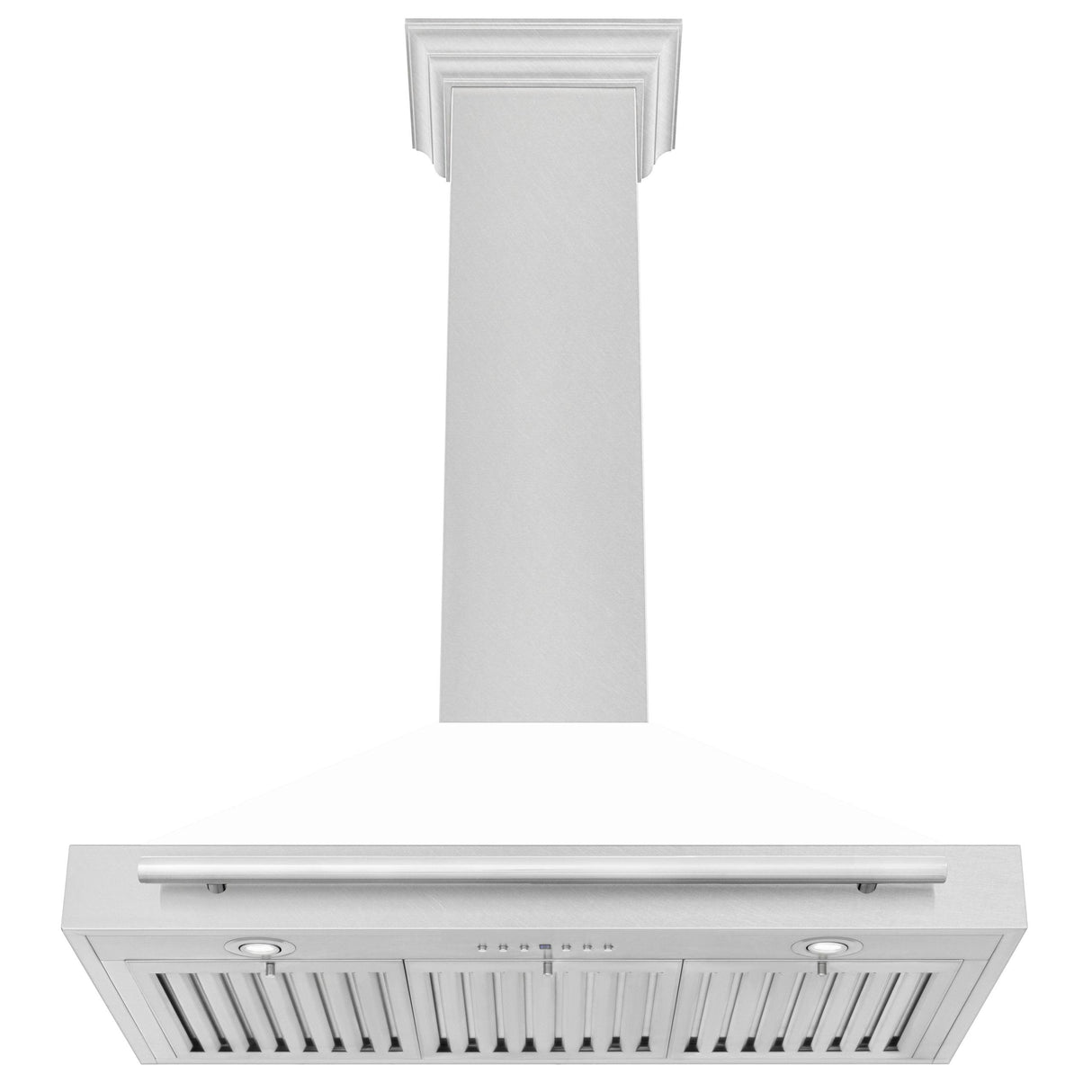 ZLINE 36 in. Convertible Fingerprint Resistant DuraSnow' Stainless Steel Range Hood with Stainless Steel Handle (KB4SNX-36) [Color: White Matte Shell] - (KB4SNXWM36)