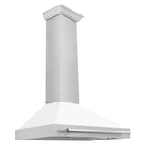 ZLINE 48 in. Convertible Stainless Steel Range Hood with Stainless Steel Handle (KB4STX-48) [Color: White Matte] - (KB4STXWM48)