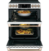 Caf(eback)(TM) 30" Smart Slide-In, Front-Control, Induction and Convection Double-Oven Range - (CHS950P4MW2)