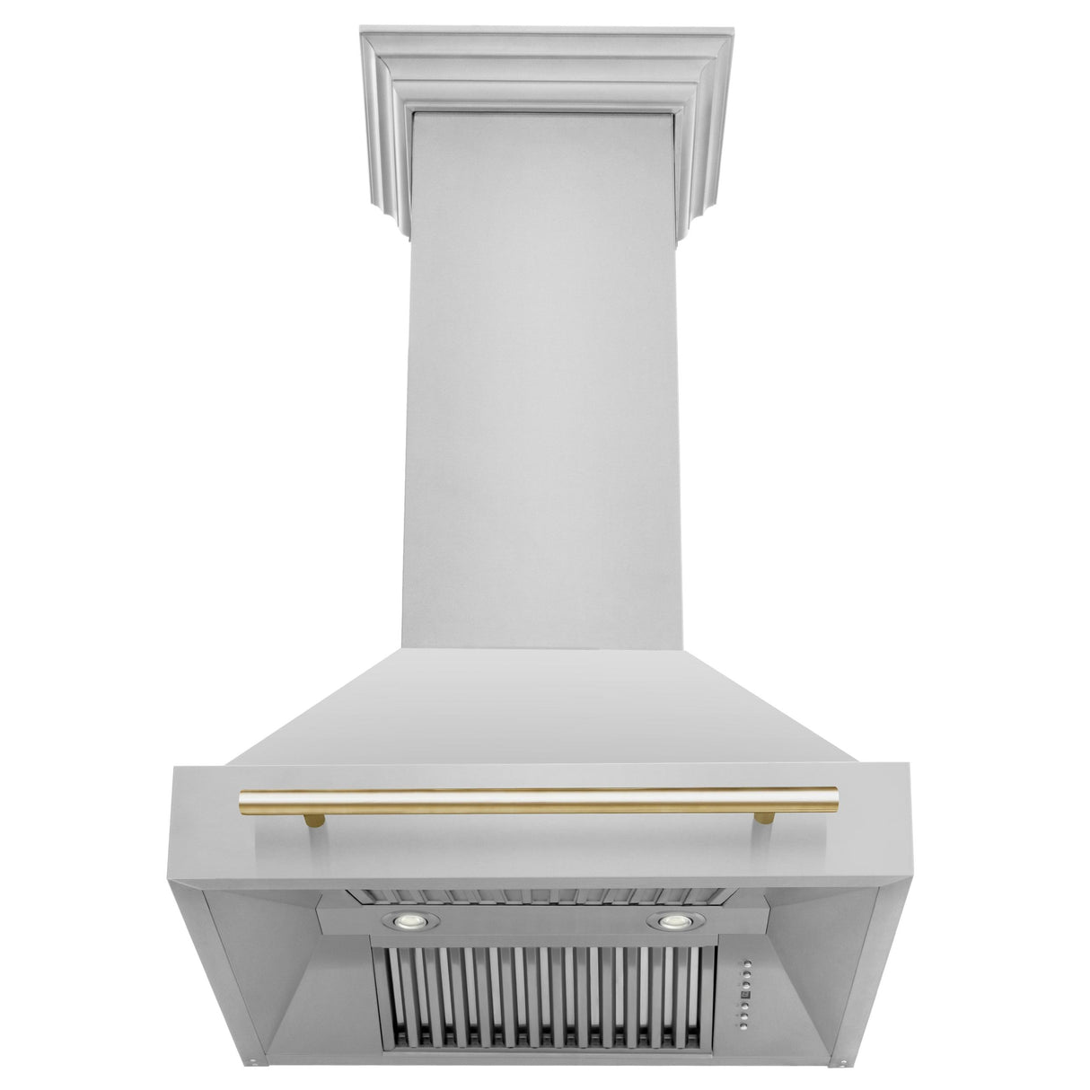 ZLINE 30 in. Autograph Edition Stainless Steel Range Hood with Stainless Steel Shell and Handle (8654STZ-30) [Color: Champagne Bronze] - (8654STZ30CB)