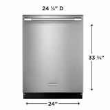 Frigidaire Professional 24" Stainless Steel Tub Built-In Dishwasher with CleanBoost(TM) - (PDSH4816AF)