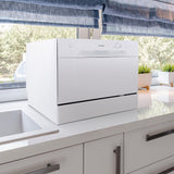 Danby 6 Place Setting Countertop Dishwasher in White - (DDW621WDB)