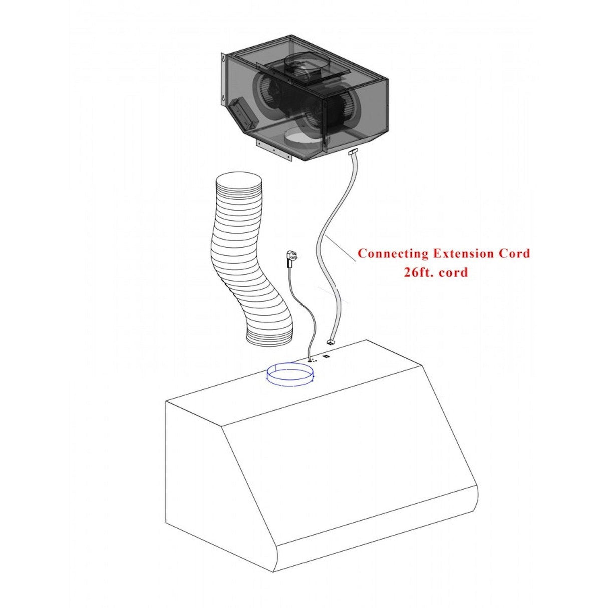 ZLINE Single Remote Blower 400 CFM Range Hood Insert in Stainless Steel (695-RS) - (695RS34400)