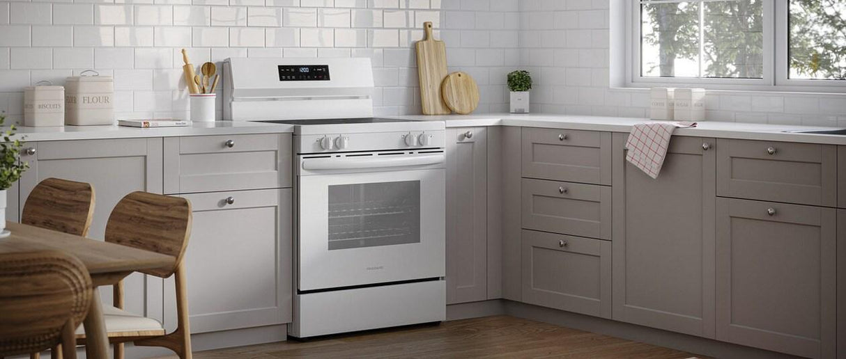 Frigidaire 30" Electric Range with the EvenTemp(R) - (FCRE3062AW)