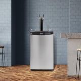 Danby 5.4 cu. ft. Dual-Tap Keg Cooler in Stainless Steel - (DKC054A1BSL2DB)