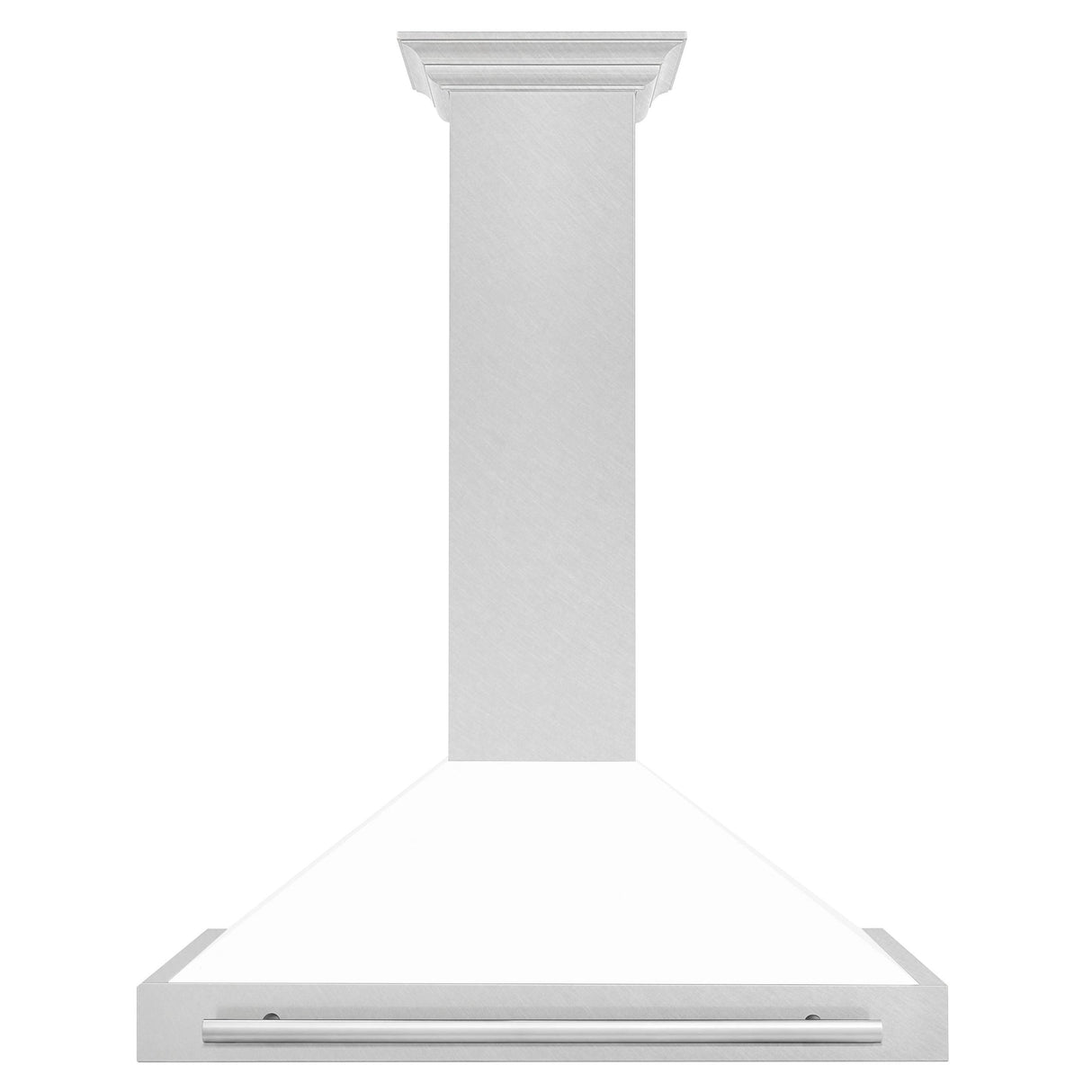 ZLINE 36 in. Convertible Fingerprint Resistant DuraSnow' Stainless Steel Range Hood with Stainless Steel Handle (KB4SNX-36) [Color: White Matte Shell] - (KB4SNXWM36)