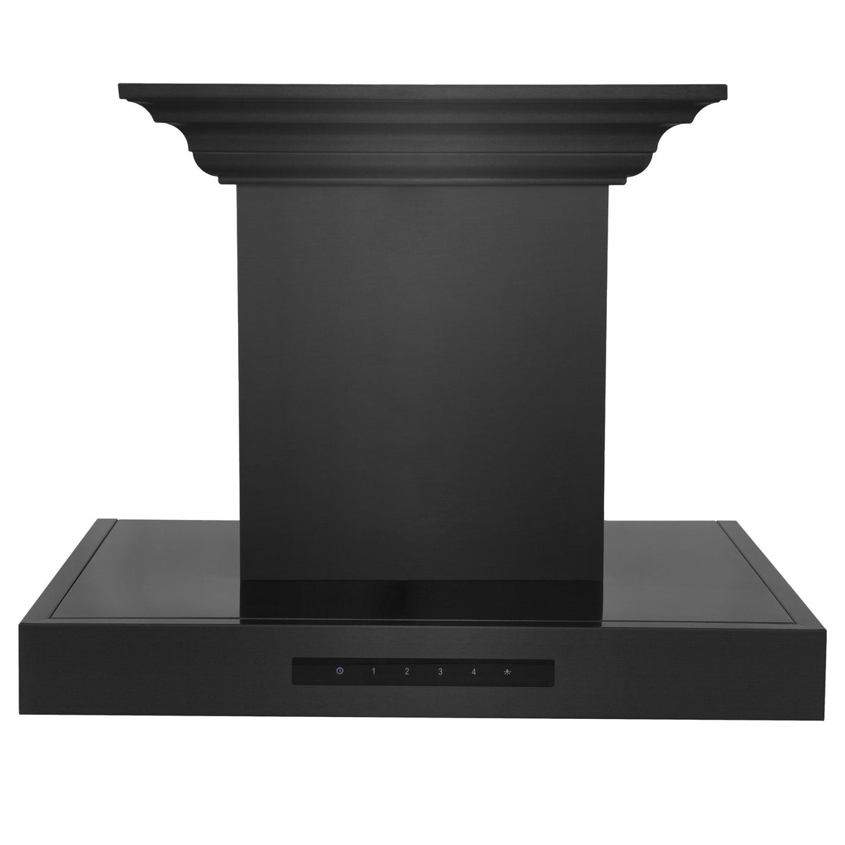 ZLINE Wall Mount Range Hood in Black Stainless Steel with Built-in ZLINE CrownSound Bluetooth Speakers (BSKENCRN-BT) - (BSKENCRNBT24)