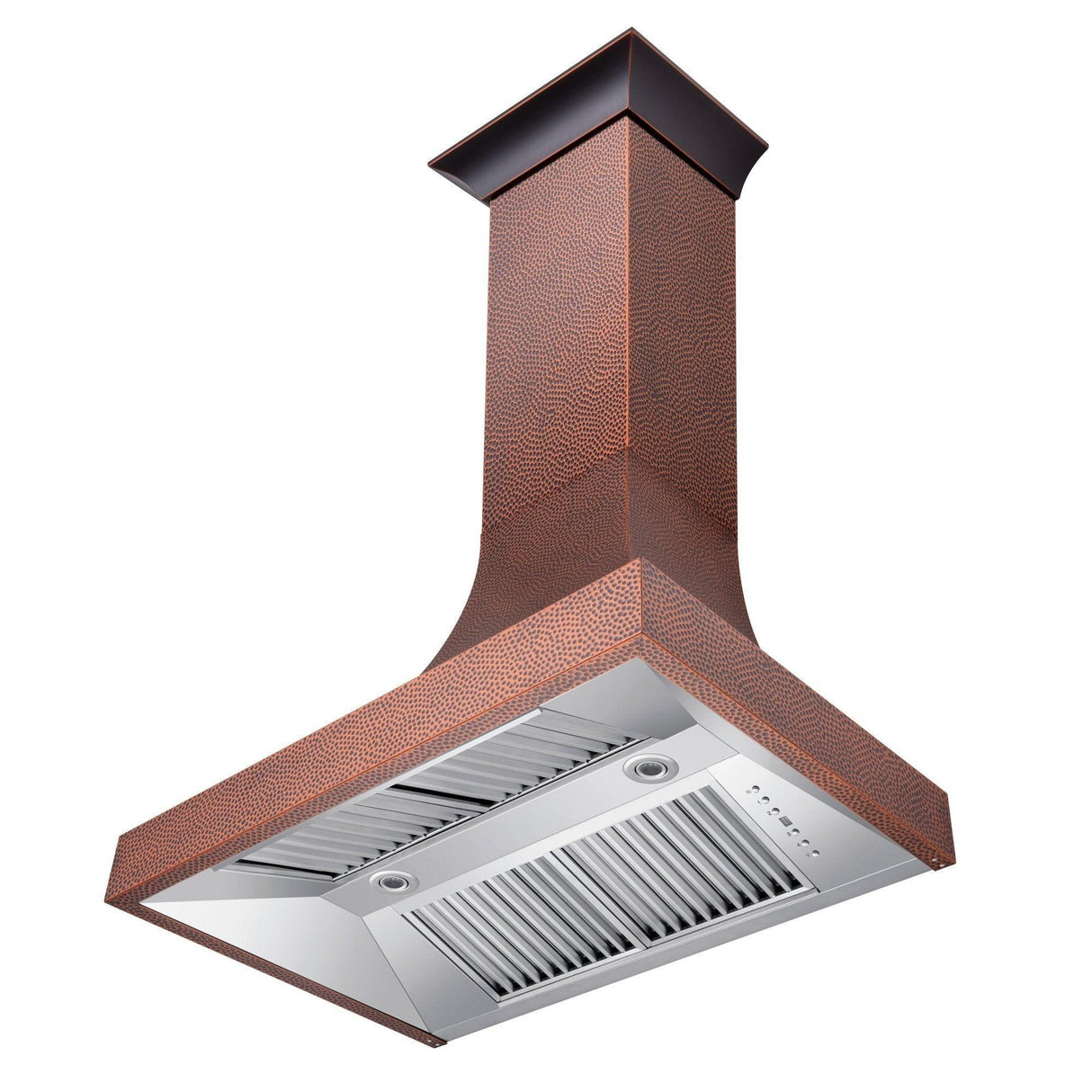 ZLINE Designer Series Hand-Hammered Copper Finish Wall Range Hood (8632H) - (8632H48)