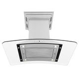 ZLINE Island Mount Range Hood in Stainless Steel with Built-in ZLINE CrownSound Bluetooth Speakers (GL9iCRN-BT) - (GL9ICRNBT36)