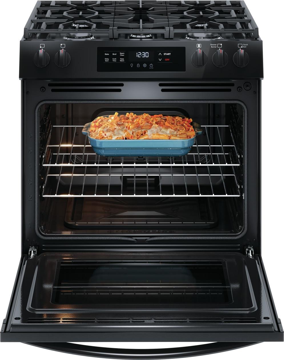 Frigidaire 30" Front Control Gas Range with Quick Boil - (FCFG3062AB)