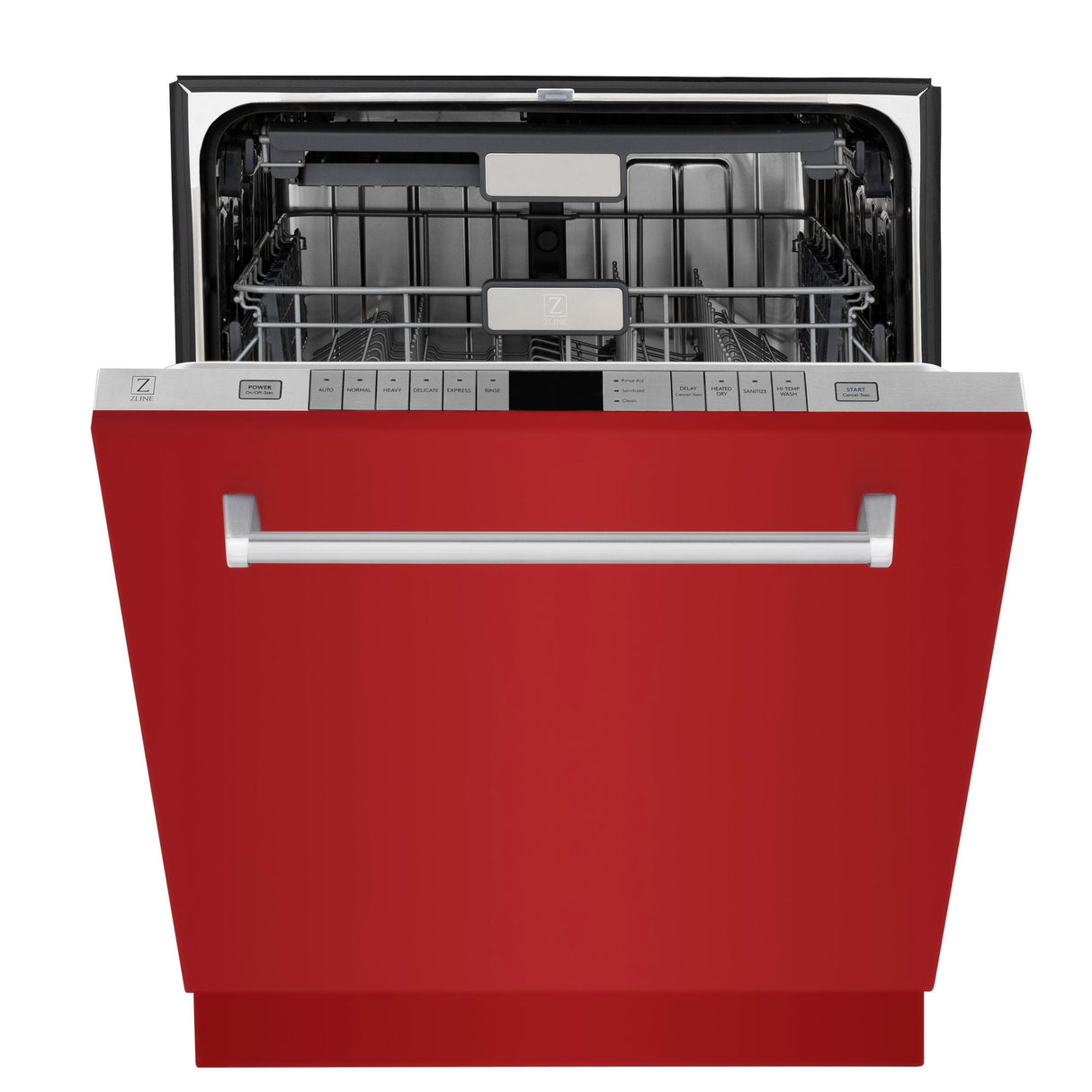 ZLINE 24" Monument Series 3rd Rack Top Touch Control Dishwasher with Stainless Steel Tub, 45dBa (DWMT-24) [Color: Red Gloss] - (DWMTRG24)